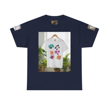 Floral Graphic Tee — GUL Botanical Print Cotton Shirt