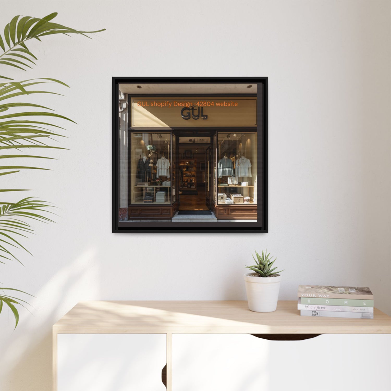 Framed Matte Canvas Print — Boutique Shopfront Photography