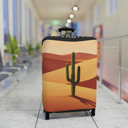Desert &amp; Hot Air Balloon Luggage Cover – Scenic Travel Suitcase Protector