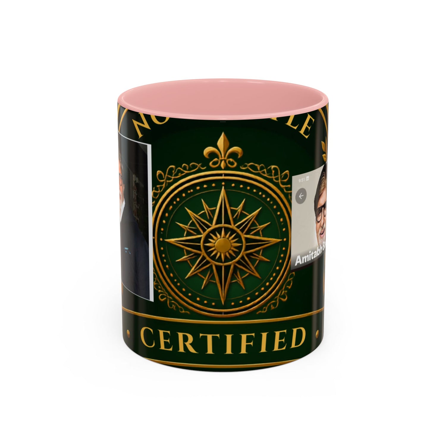 Certified Collector Accent Coffee Mug — Portrait Emblem Design (11/15 oz)
