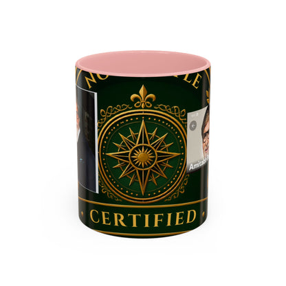 Certified Collector Accent Coffee Mug — Portrait Emblem Design (11/15 oz)