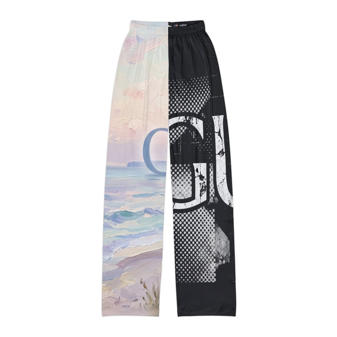 Kids Lounge Pants — Split Graphic Beach &amp; Grunge AOP