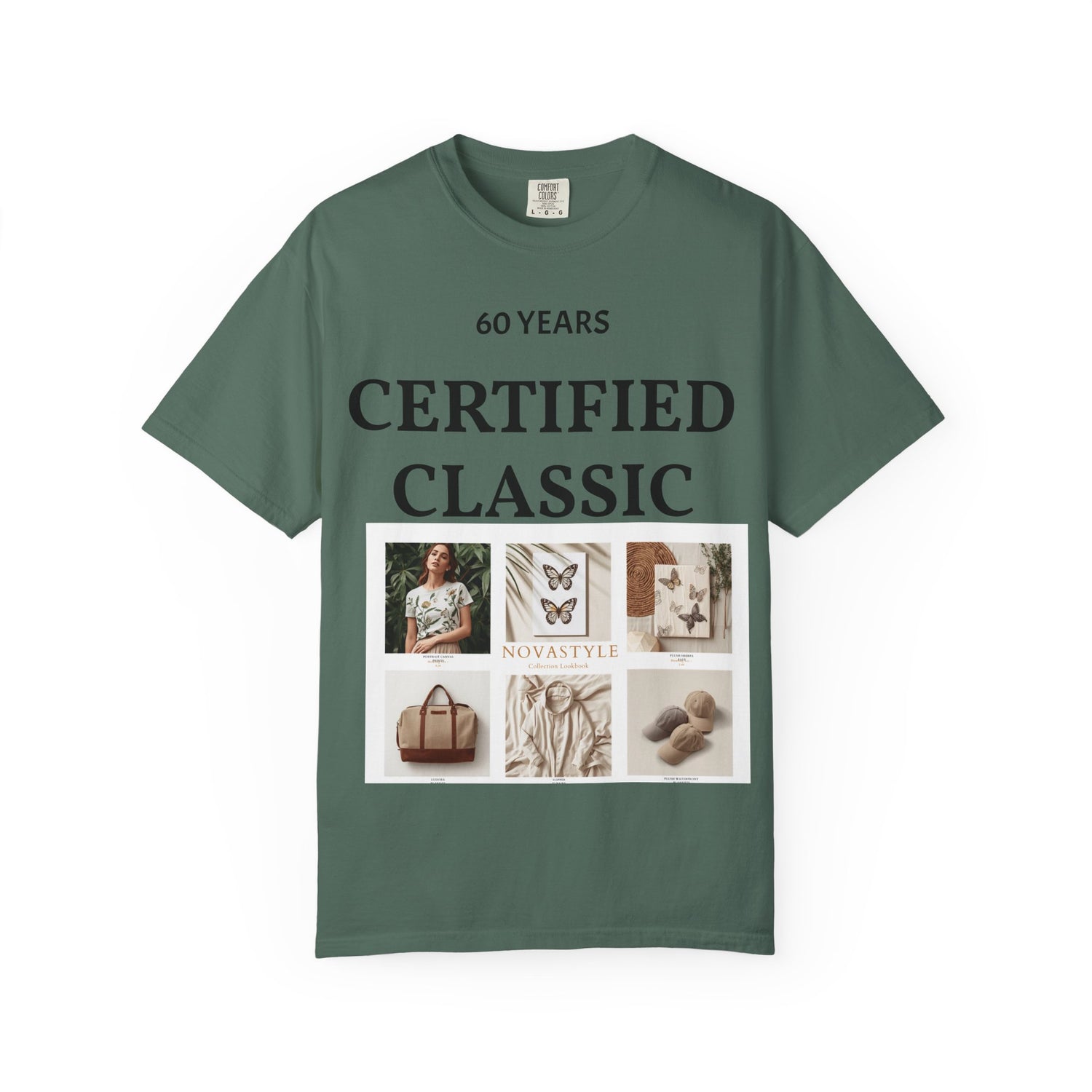 Certified Classic 60 Years T-Shirt – Vintage Collage Home &amp; Lifestyle Tee