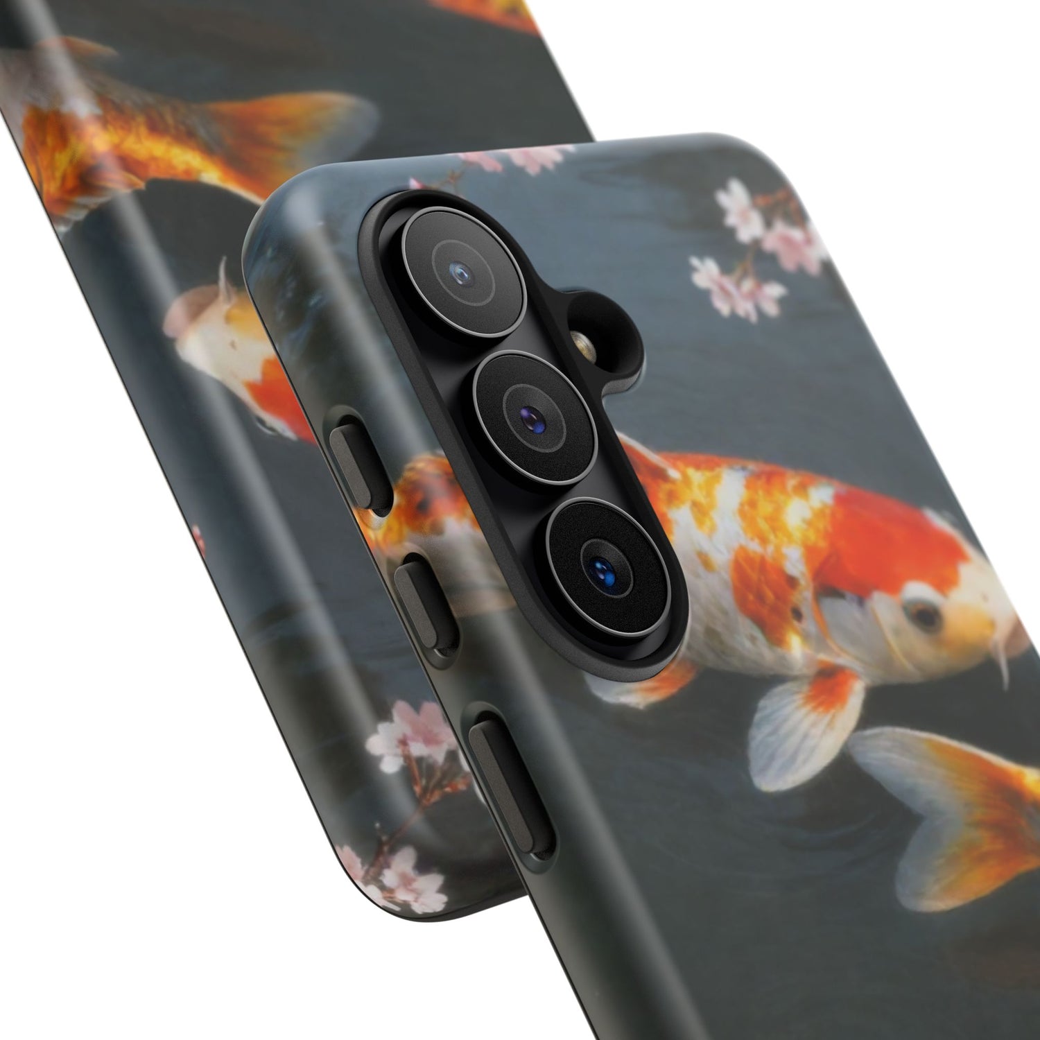 Koi Fish Tough Phone Case — Floral Pond Design