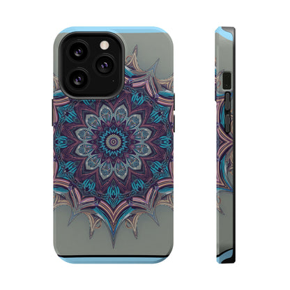 Phone Case — Blue Purple Mandala Magnetic Impact-Resistant Case