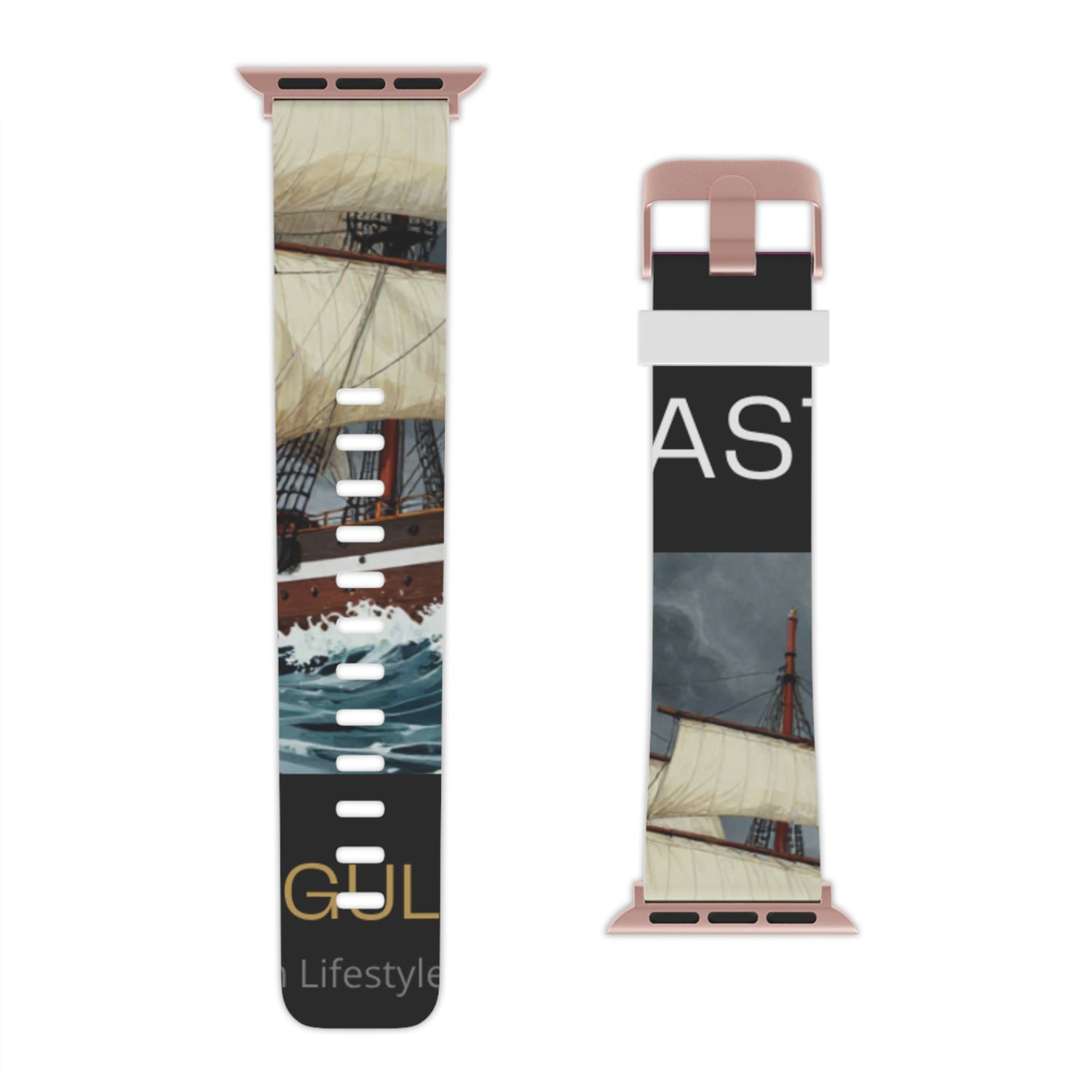 Sailboat Photo Apple Watch Band — Nautical Vintage Harbor Design